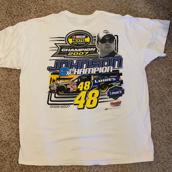 NASCAR Nextel Champion 2007 T-shirt Johnson 48 Size 2XL - Picture 4 of 11